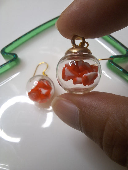 Boucles d oreilles globe fruit