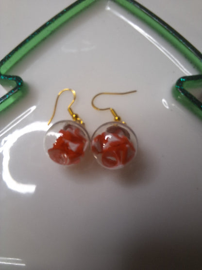 Boucles d oreilles globe fruit