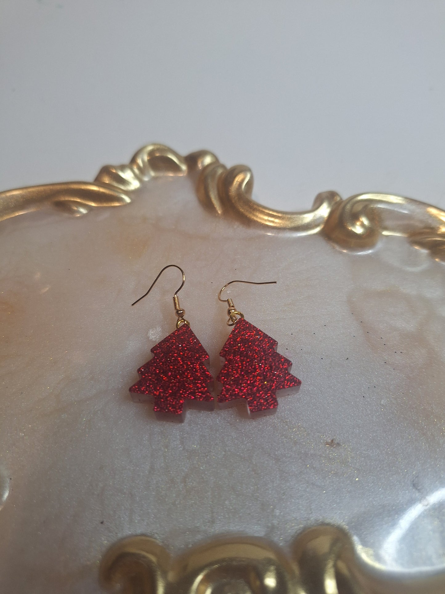 Boucles d'oreilles sapin de Noël 🎄
