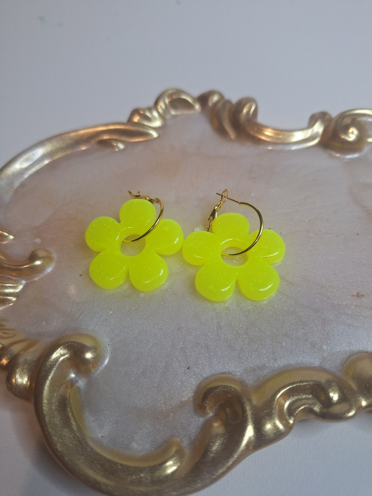 Boucles d'oreilles pampille marguerite