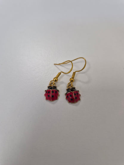 Boucles d'oreilles coccinelle 🐞