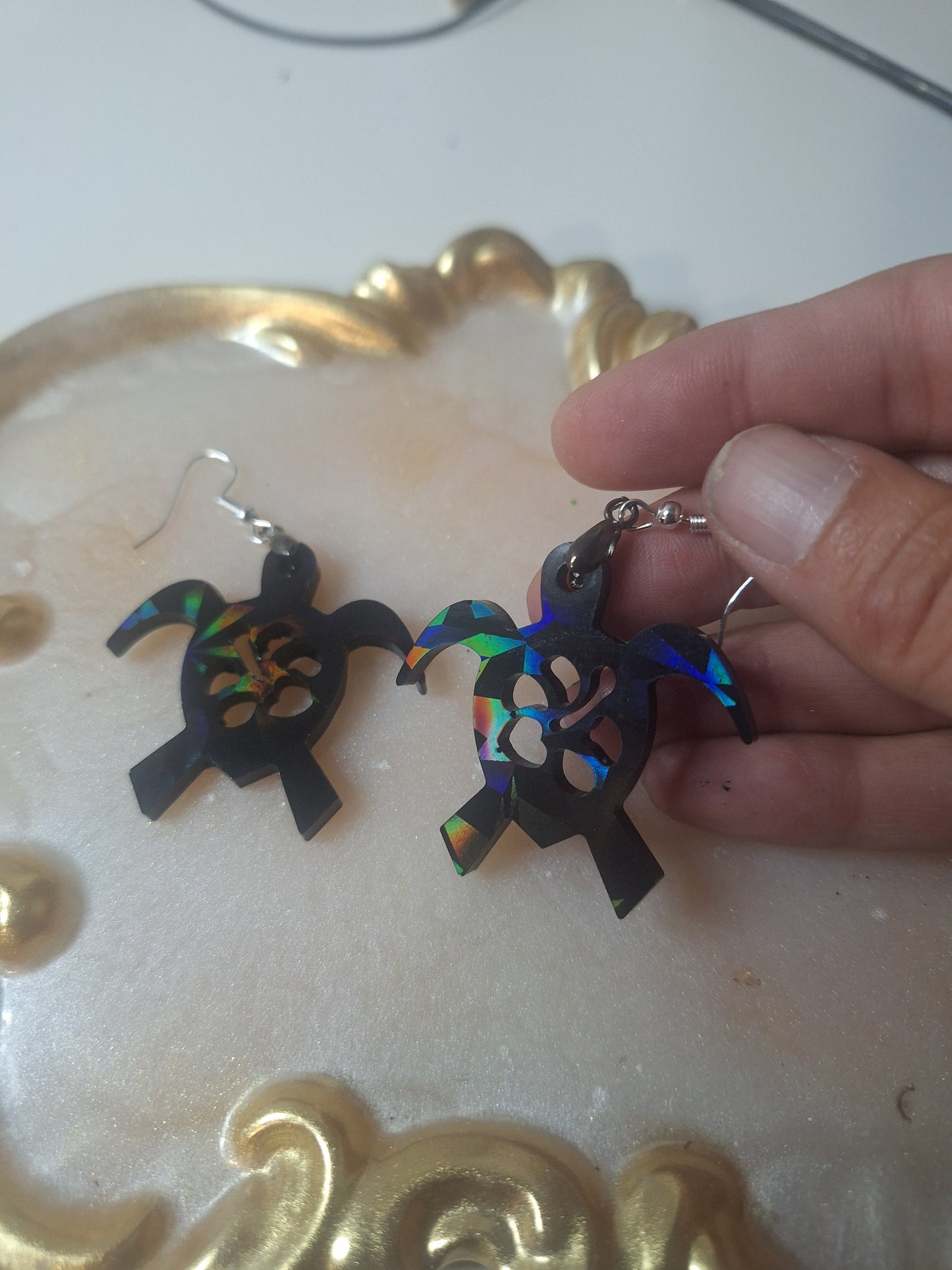 Boucles d'oreilles tortue