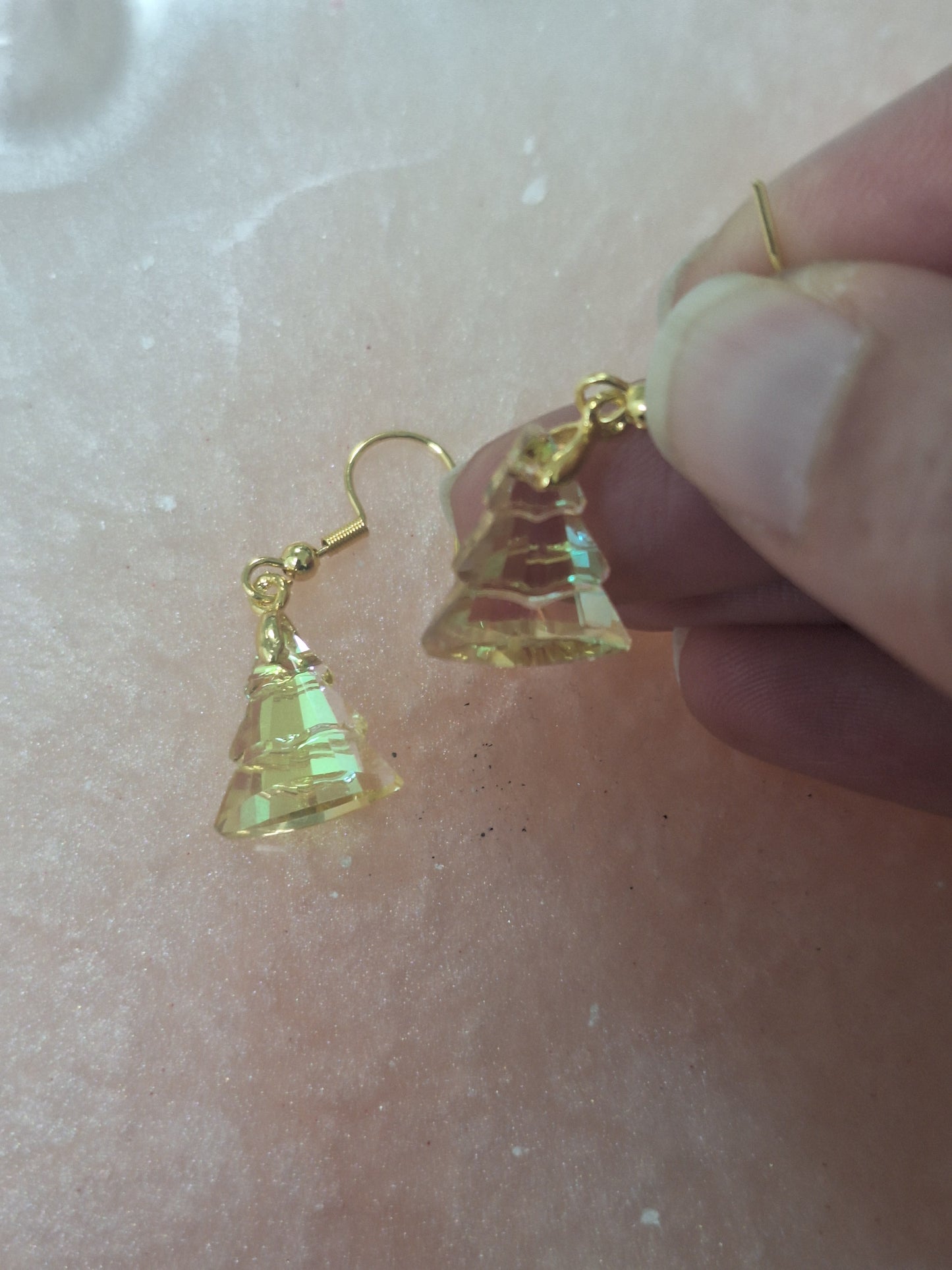 Boucles d'oreilles sapin de Noël