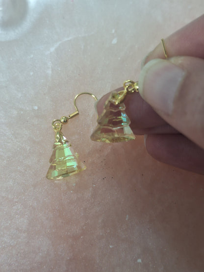 Boucles d'oreilles sapin de Noël
