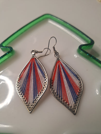 Boucles d'oreilles tissée