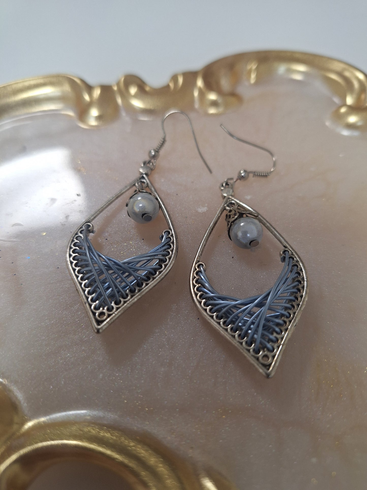 Boucles d'oreilles tressées