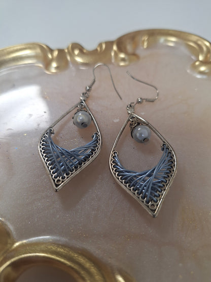 Boucles d'oreilles tressées
