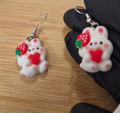 Boucles d'oreilles lapin