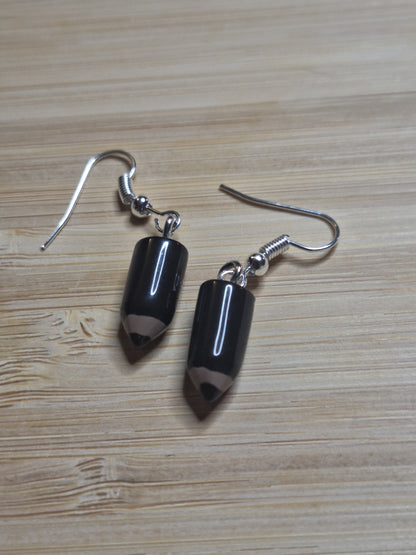 Boucles d'oreilles crayons de couleur