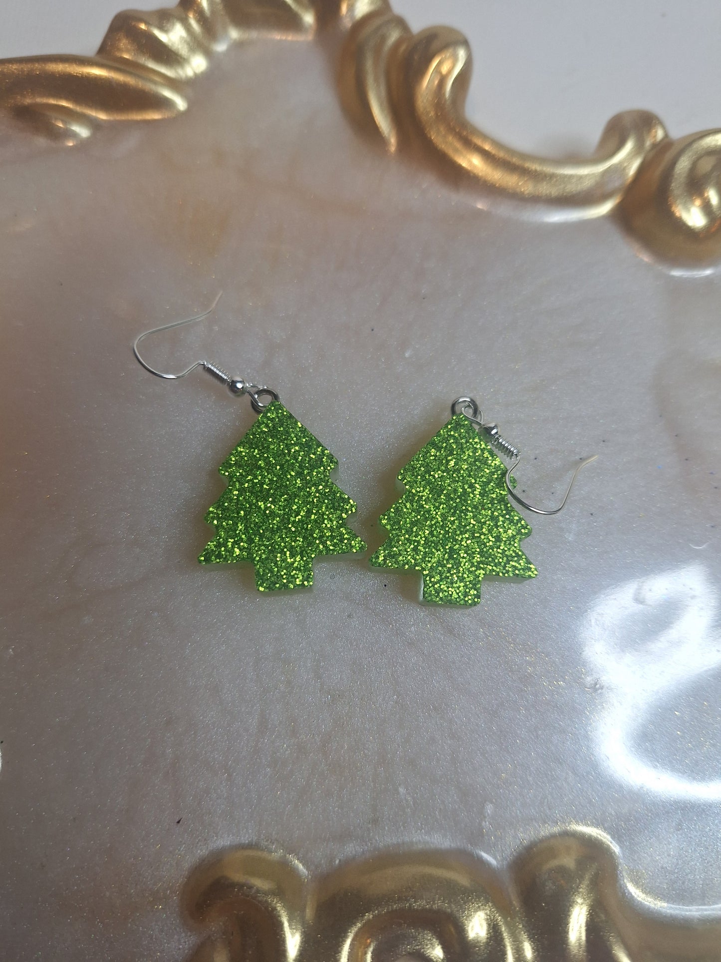 Boucles d'oreilles sapin de Noël 🎄