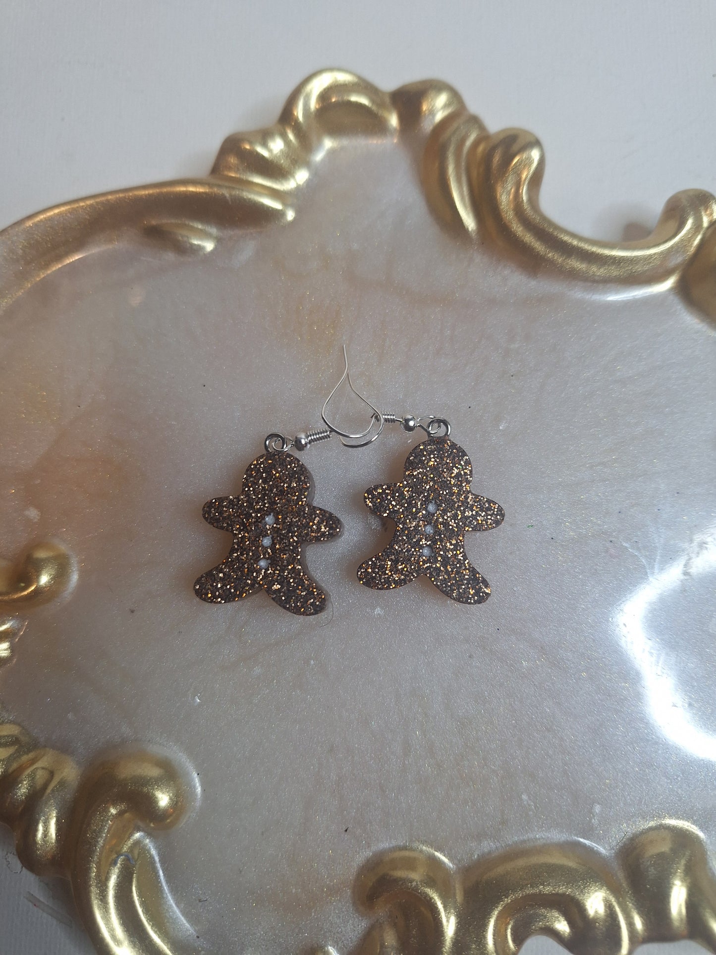 Boucles d'oreilles pain d épices