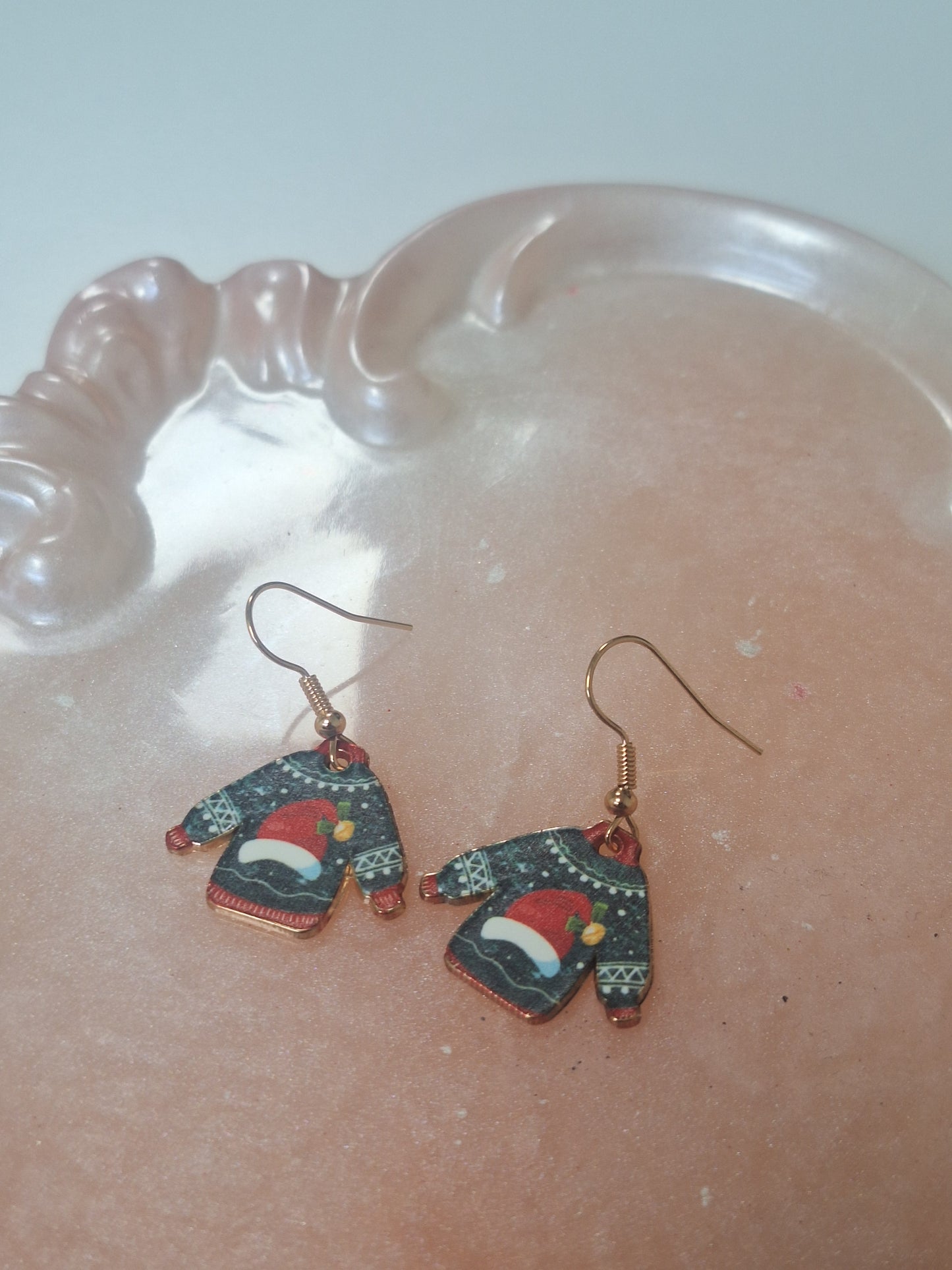 Boucles d'oreilles pull de noel
