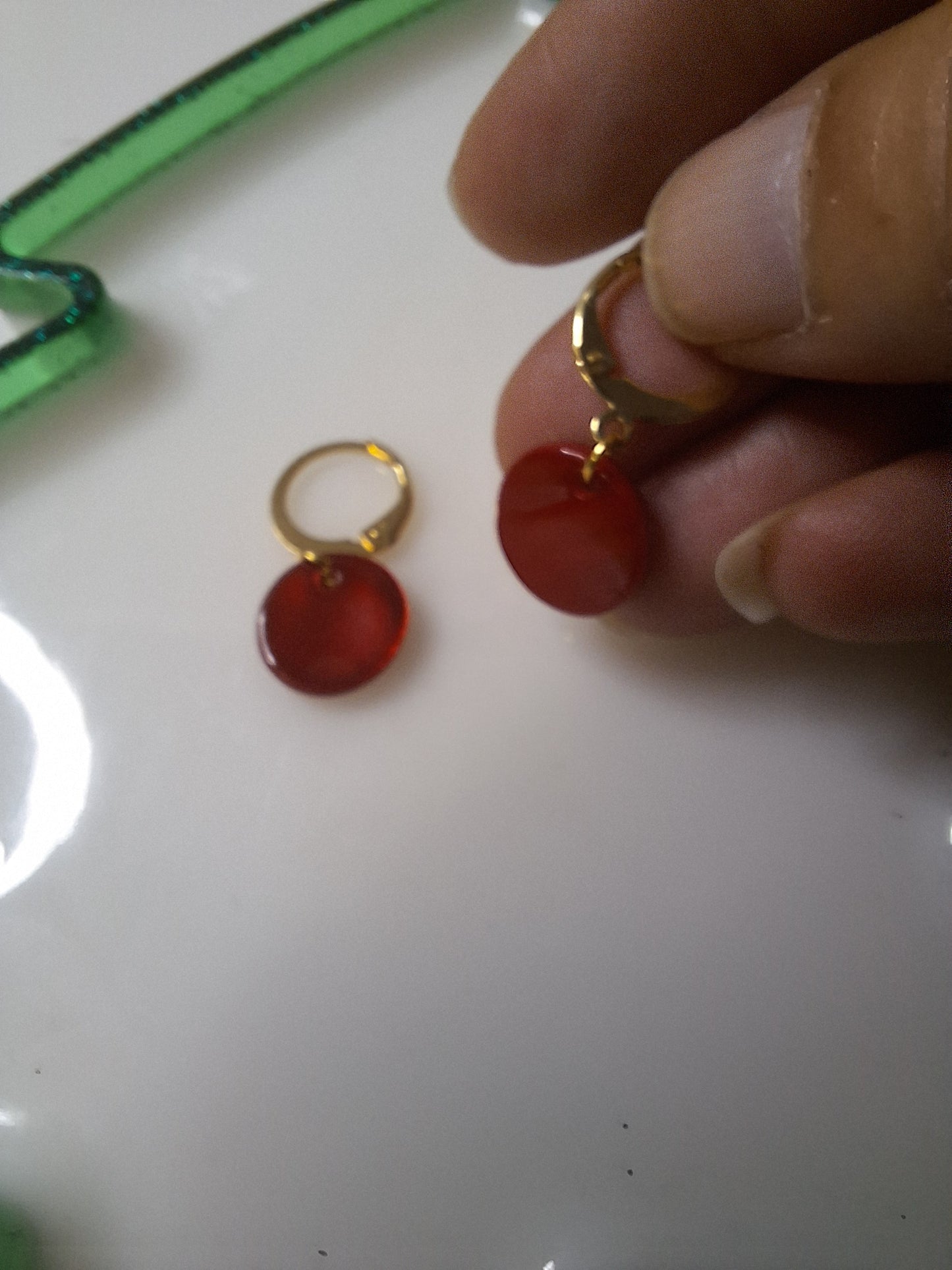 Boucles d'oreilles pastille