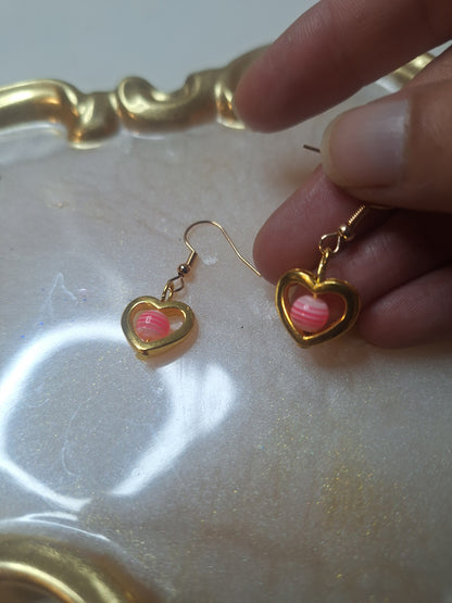 Boucles d oreilles coeur