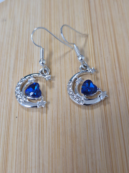 Boucles d'oreilles lune