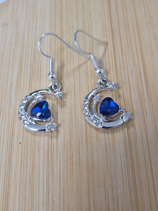 Boucles d'oreilles lune