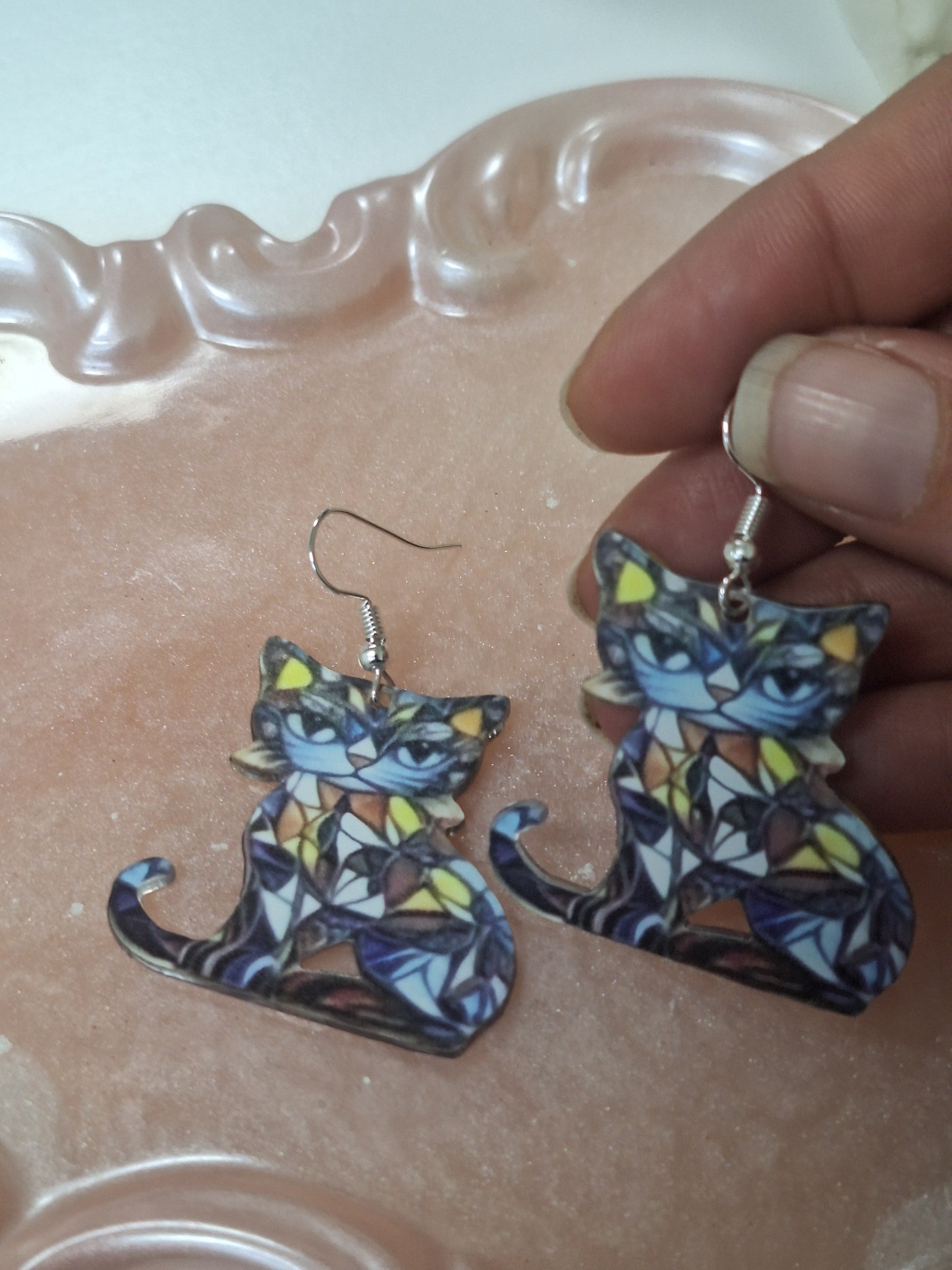 Boucles d'oreilles chat