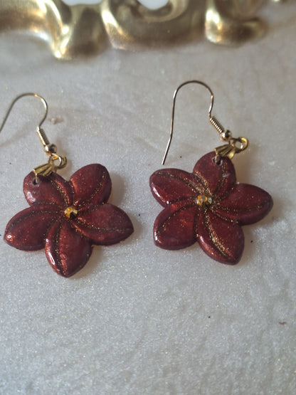 Boucles d'oreilles fleur fleur de tiare