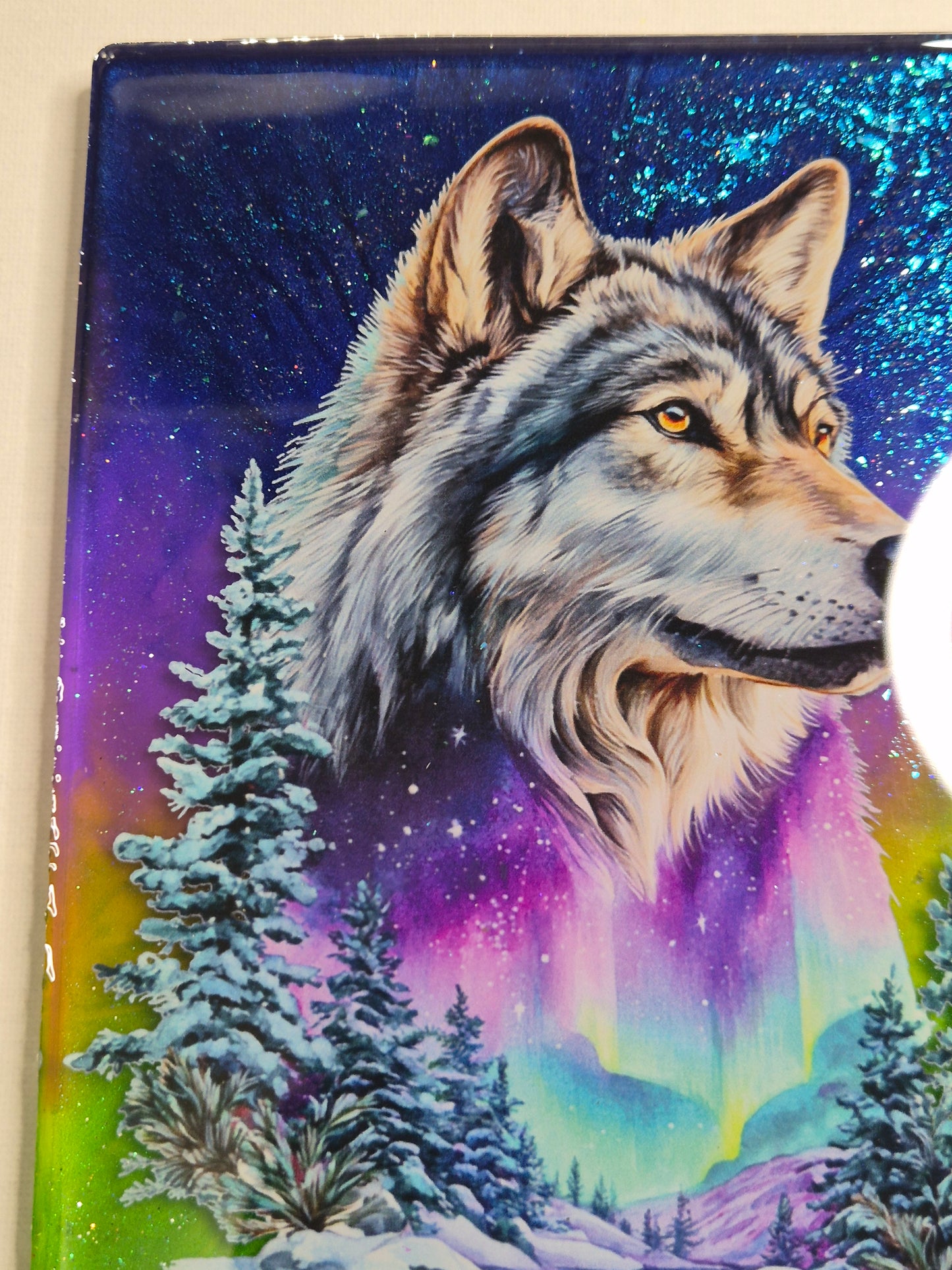 Décoration murale loup