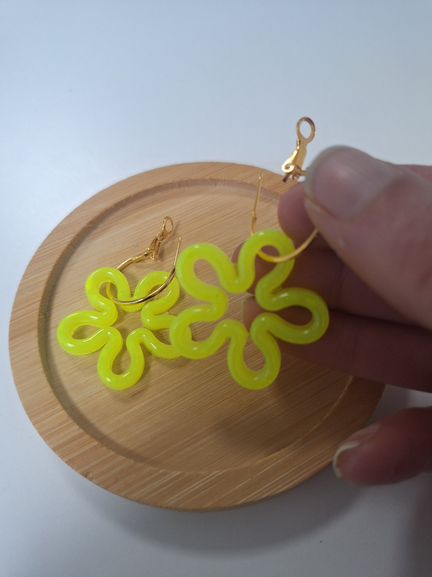 Boucles d'oreilles pampille fleur