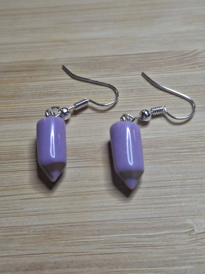 Boucles d'oreilles crayons de couleur