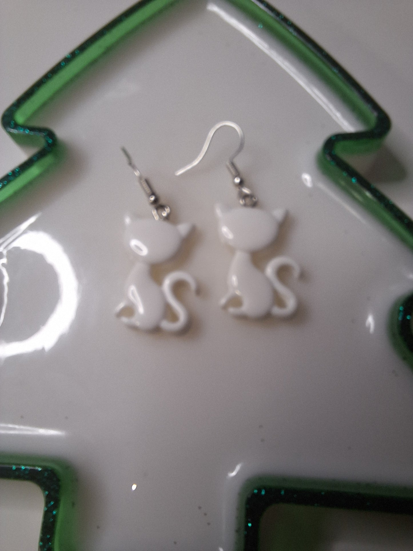 Boucles d'oreilles chat