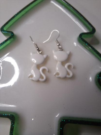 Boucles d'oreilles chat