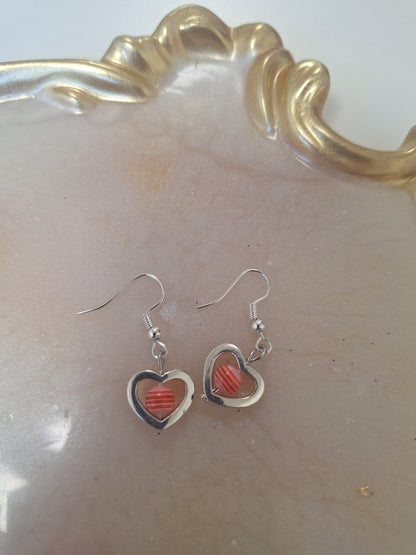 Boucles d'oreilles coeur