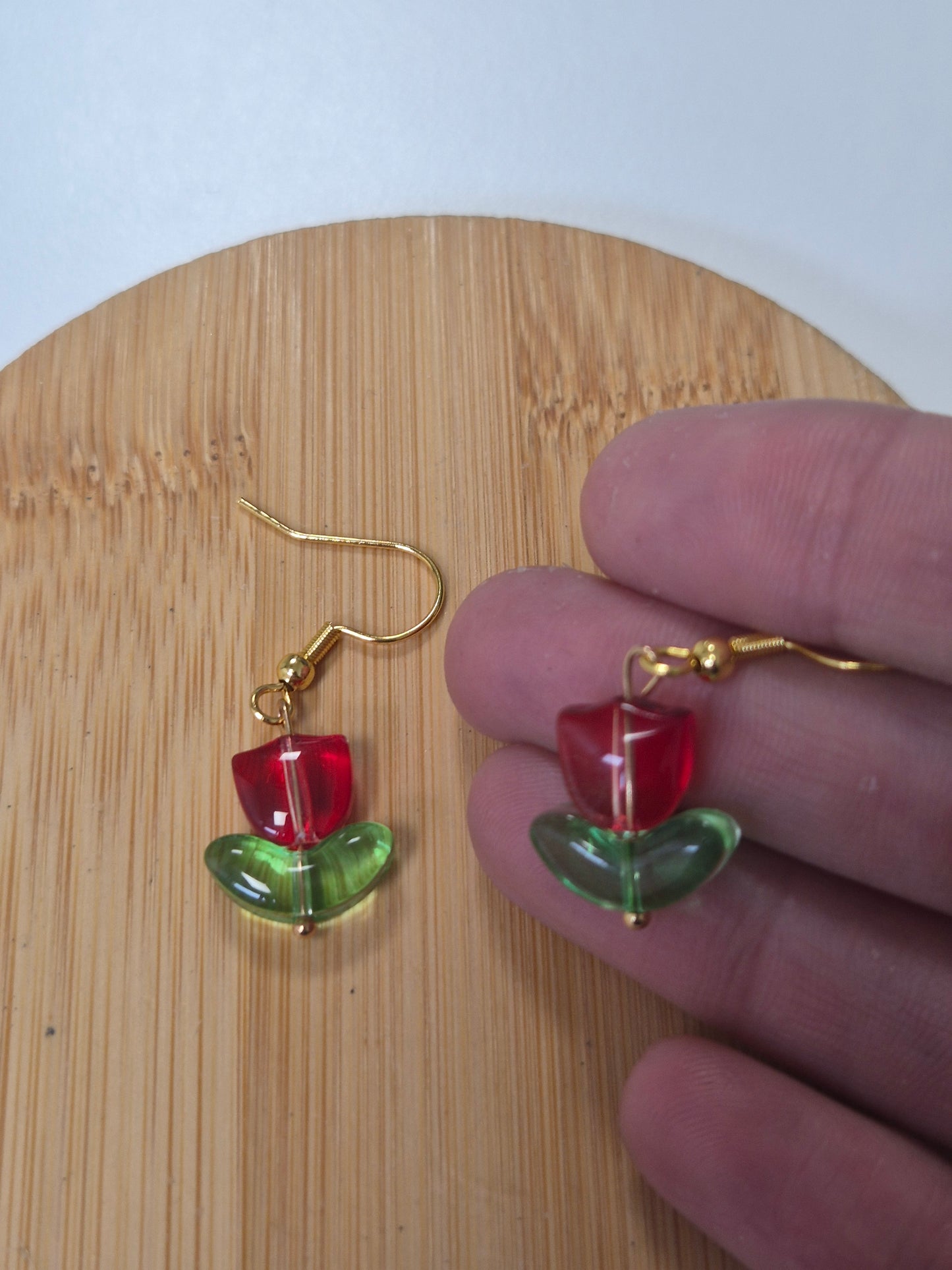 Boucles d'oreilles tulipe 🌷