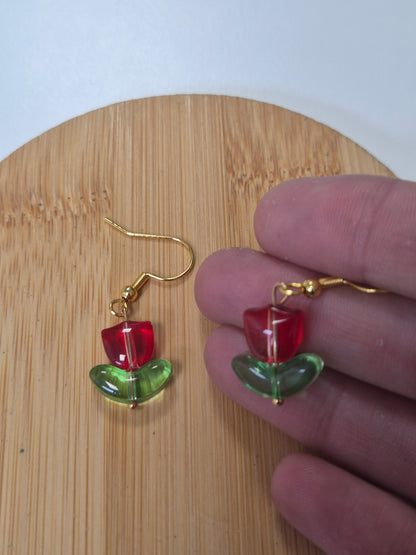 Boucles d'oreilles tulipe 🌷
