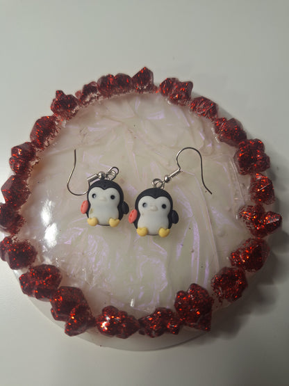 Boucles d'oreilles pingouin 🐧