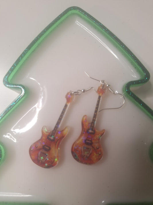 Boucles d'oreilles guitare 🎸