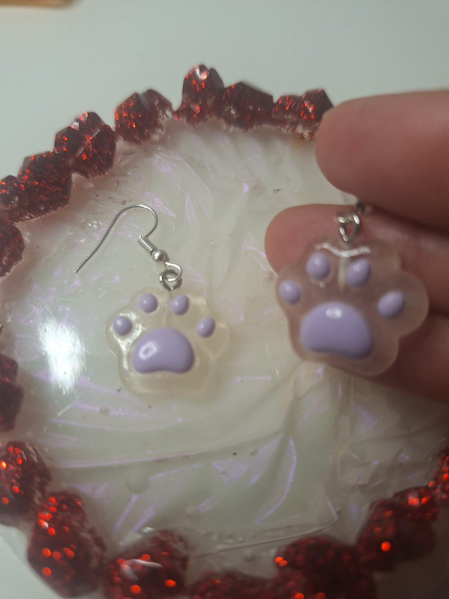 Boucles d'oreilles patte de chat