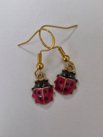 Boucles d'oreilles coccinelle 🐞