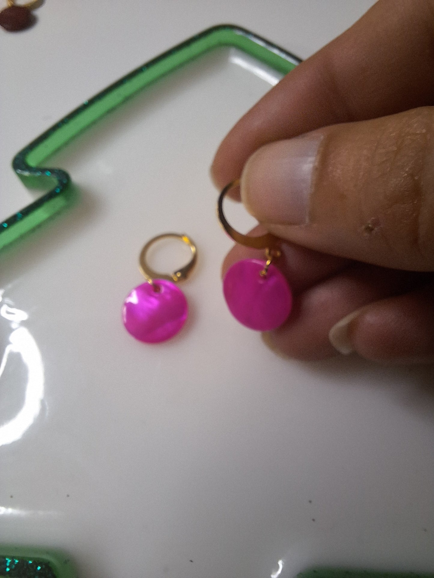 Boucles d'oreilles pastille