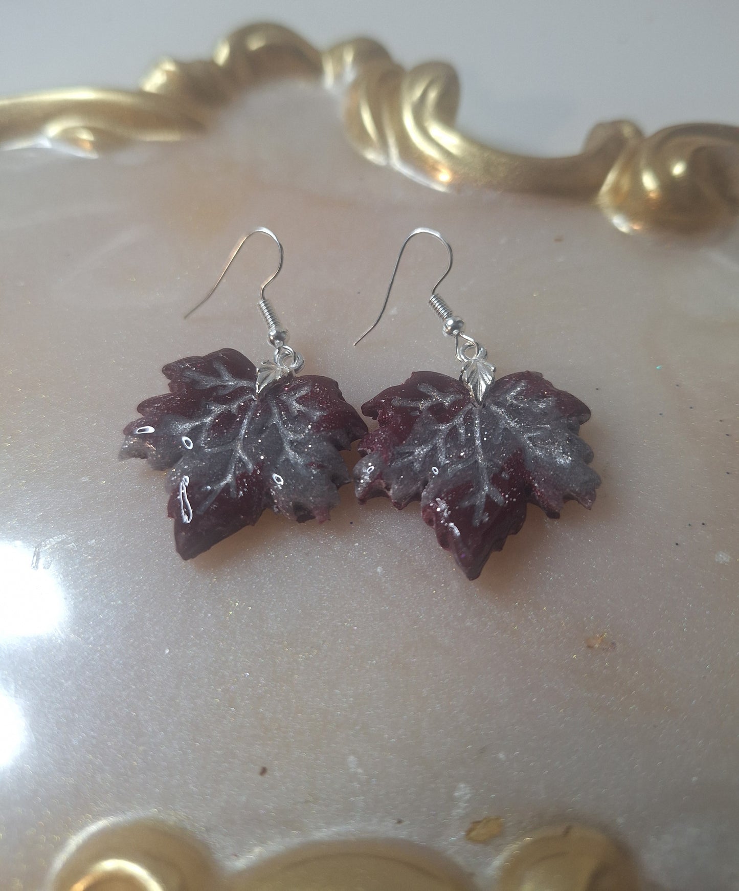 Boucles d'oreilles feuille d érable 🍁
