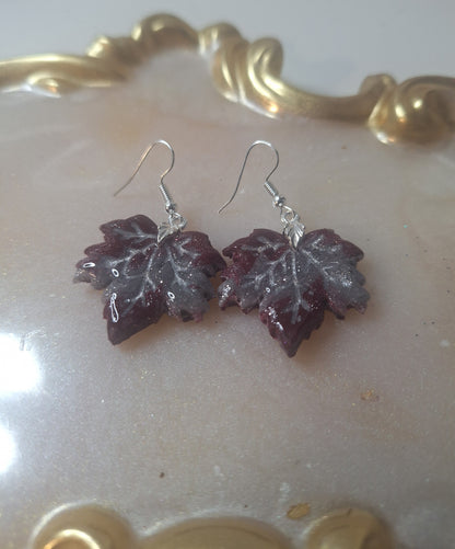 Boucles d'oreilles feuille d érable 🍁