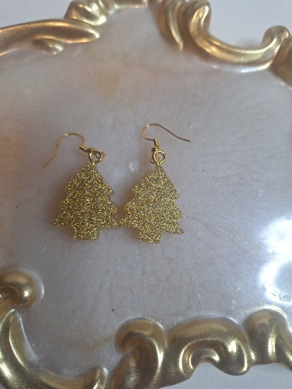 Boucles d'oreilles sapin de Noël 🎄