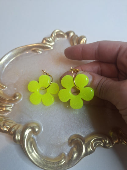 Boucles d'oreilles pampille marguerite