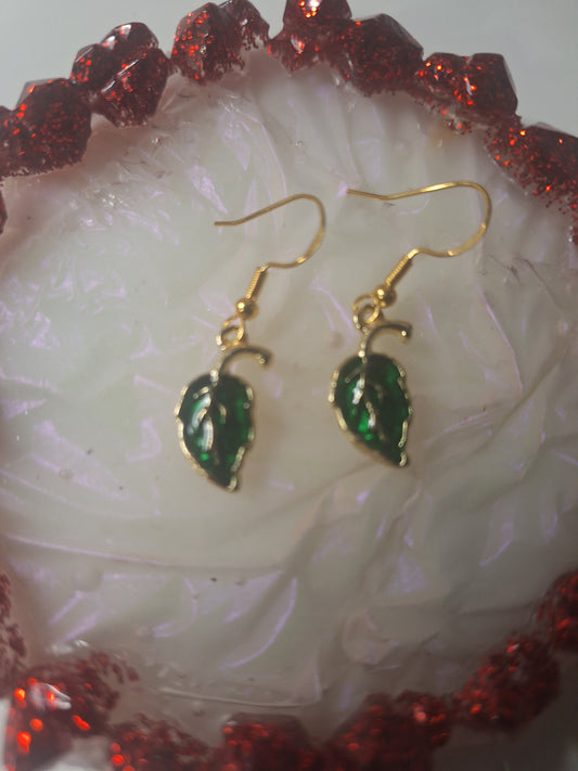 Boucles d'oreilles feuille