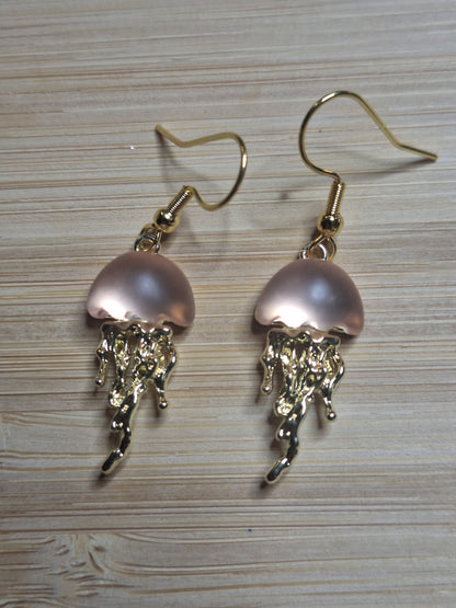 Boucles d'oreilles méduse