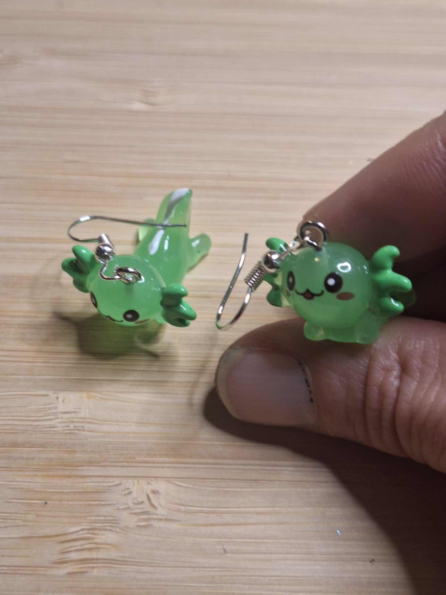 Boucles d'oreilles axolotl