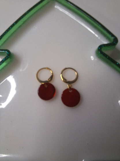 Boucles d'oreilles pastille