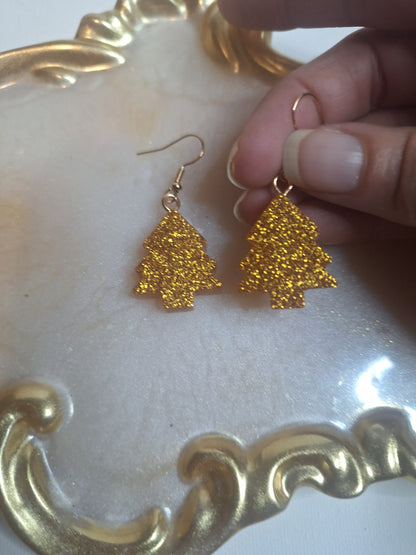 Boucles d'oreilles sapin de Noël 🎄