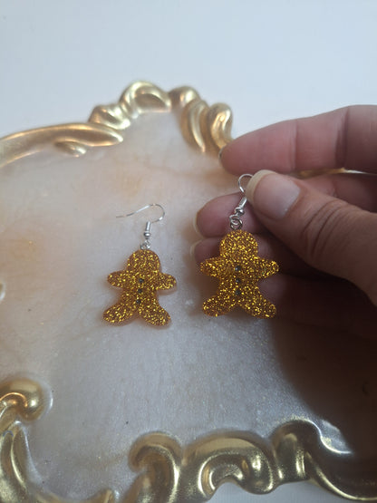 Boucles d'oreilles pain d épices