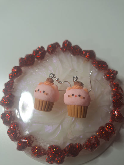 Boucles d'oreilles cupcake