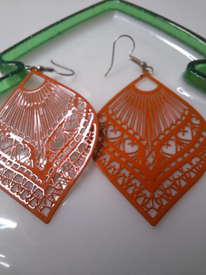 Boucles d oreilles estampe