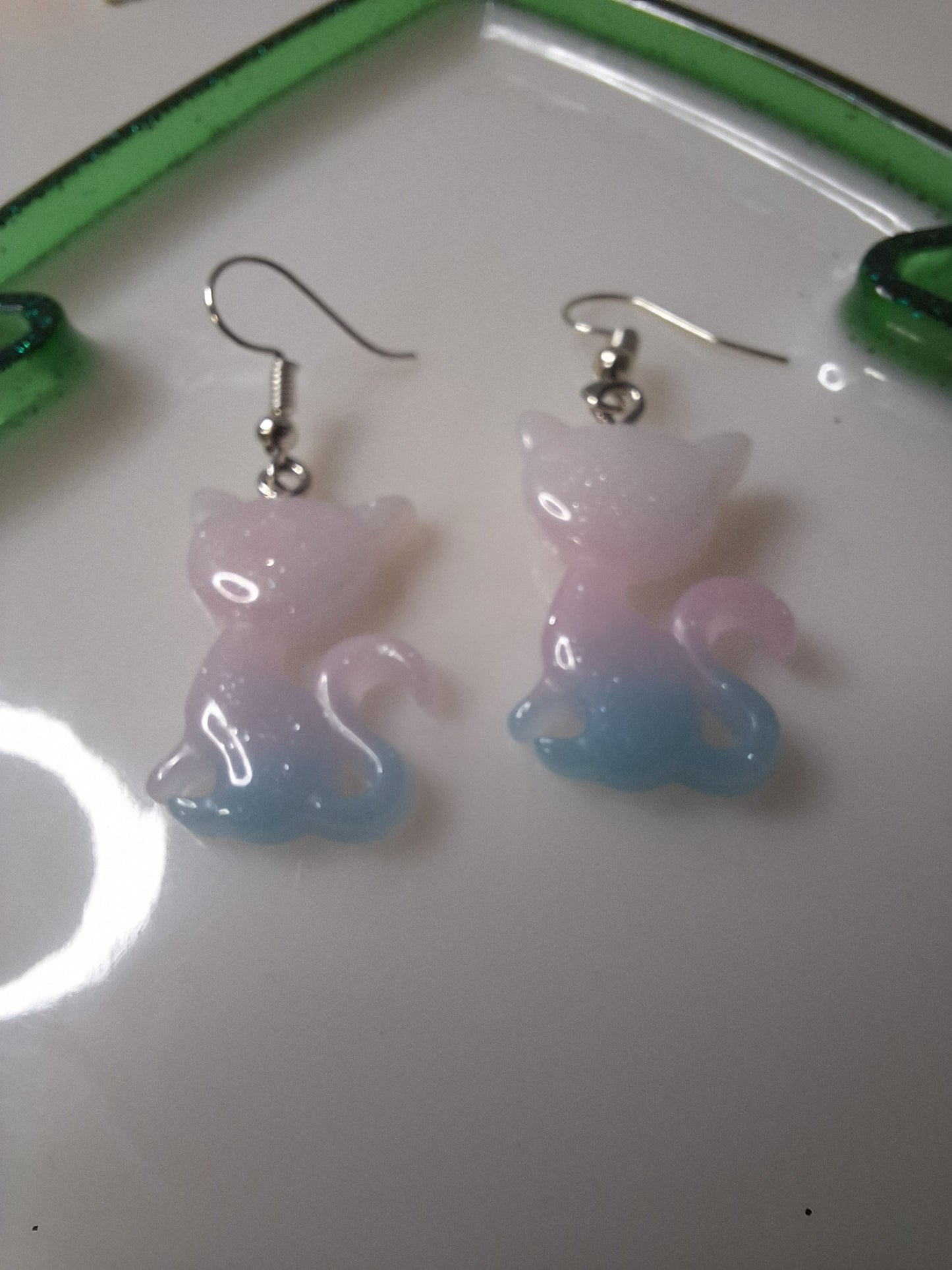 Boucles d'oreilles chat