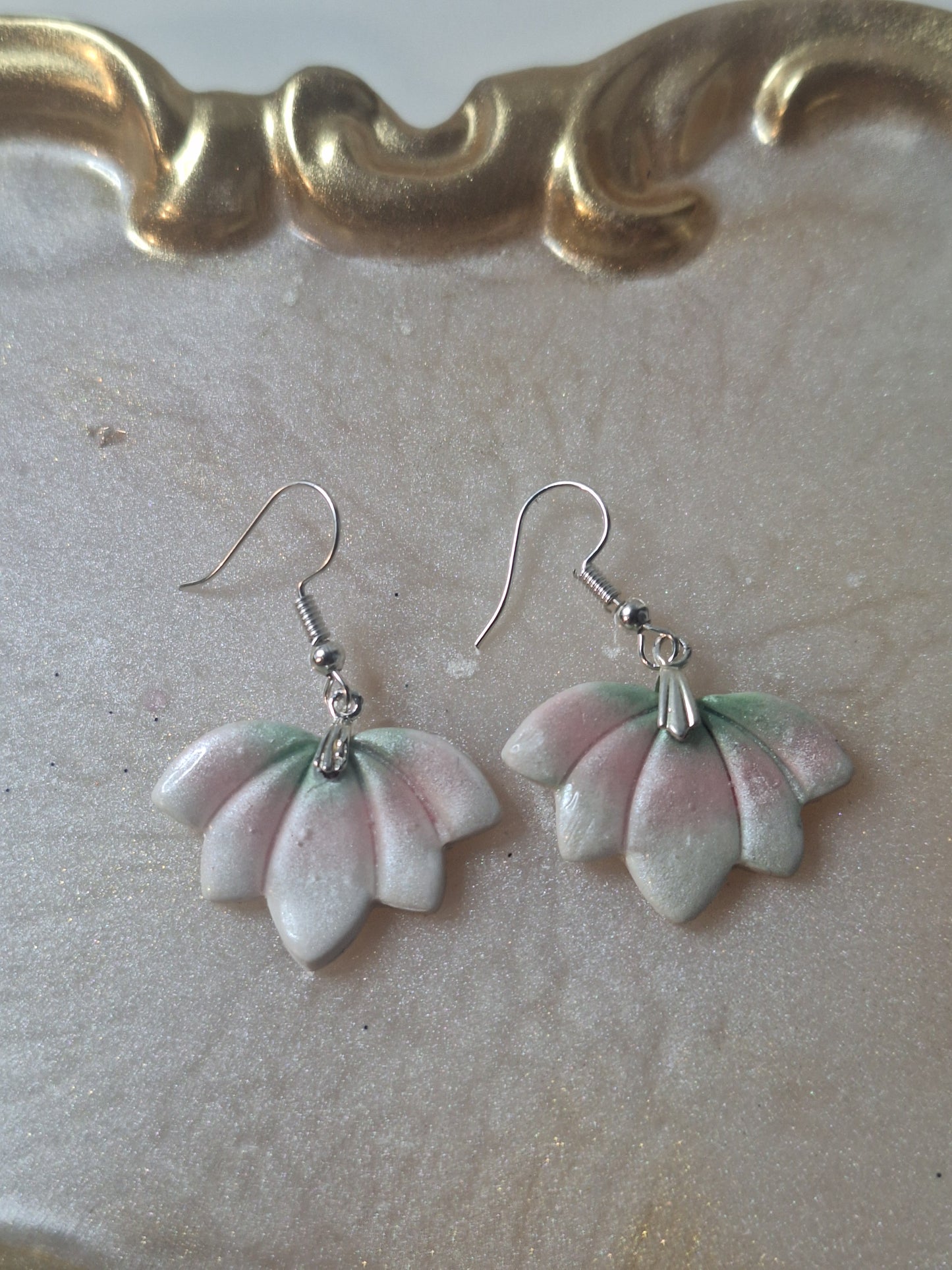 Boucles d'oreilles fleur de lotus