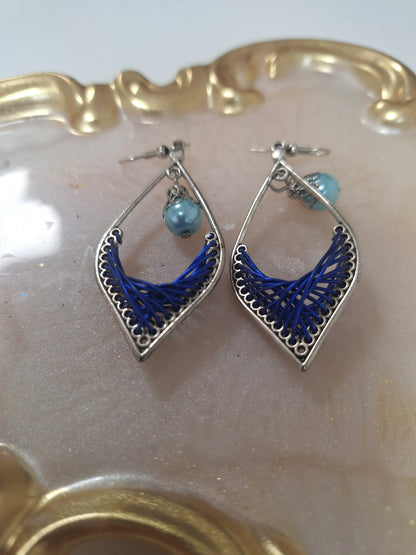 Boucles d'oreilles tressées